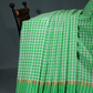 Light Green Colour With Checks Pure Mangalgiri Cotton Saree By Gayathri Reddy Designer Studio | Swadesiicart