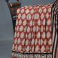 Rust Red Coloured Combination Printed Cotton Saree By Gayathri Reddy Designer Studio | Swadesiicart