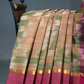 Dual Shades of Mustard And Pink Mangalagiri Ikkat Cotton Saree By Gayathri Reddy Designer Studio | Swadesiicart