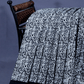 White And Black Combo Block Print Pure Mulmul Cotton Saree By Gayathri Reddy Designer Studio | Swadesiicart