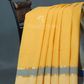 Dual Shades of Yellow With Contrast Blouse Pure Mangalgiri Cotton By Gayathri Reddy Designer Studio | Swadesiicart
