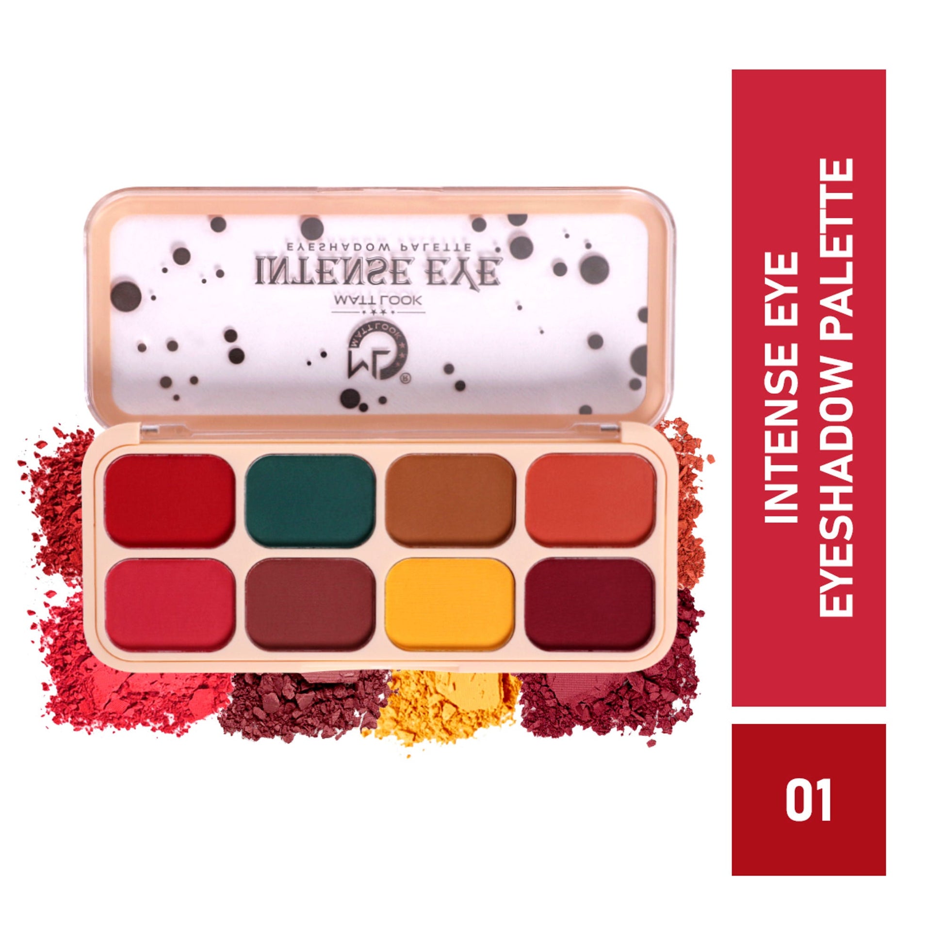 Matt Look Intense Eye - Eyeshadow Palette - Multicolor-01 - Swadesiicart