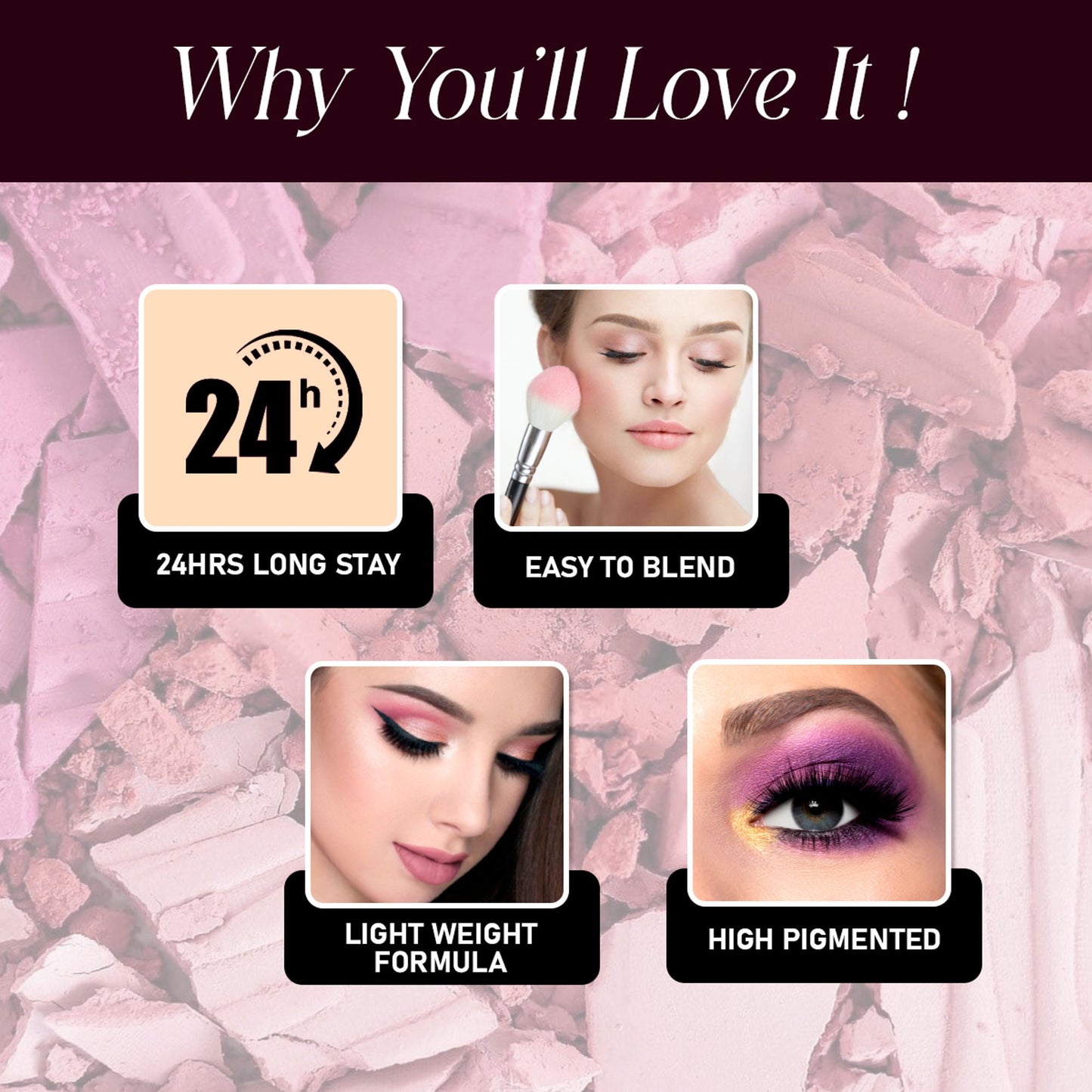 Matt Look Intense Eye - Eyeshadow Palette - Multicolor-01 - Swadesiicart