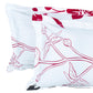 Story@home White & Pink Floral King Bedsheet with 2 Pillow Covers - Swadesiicart