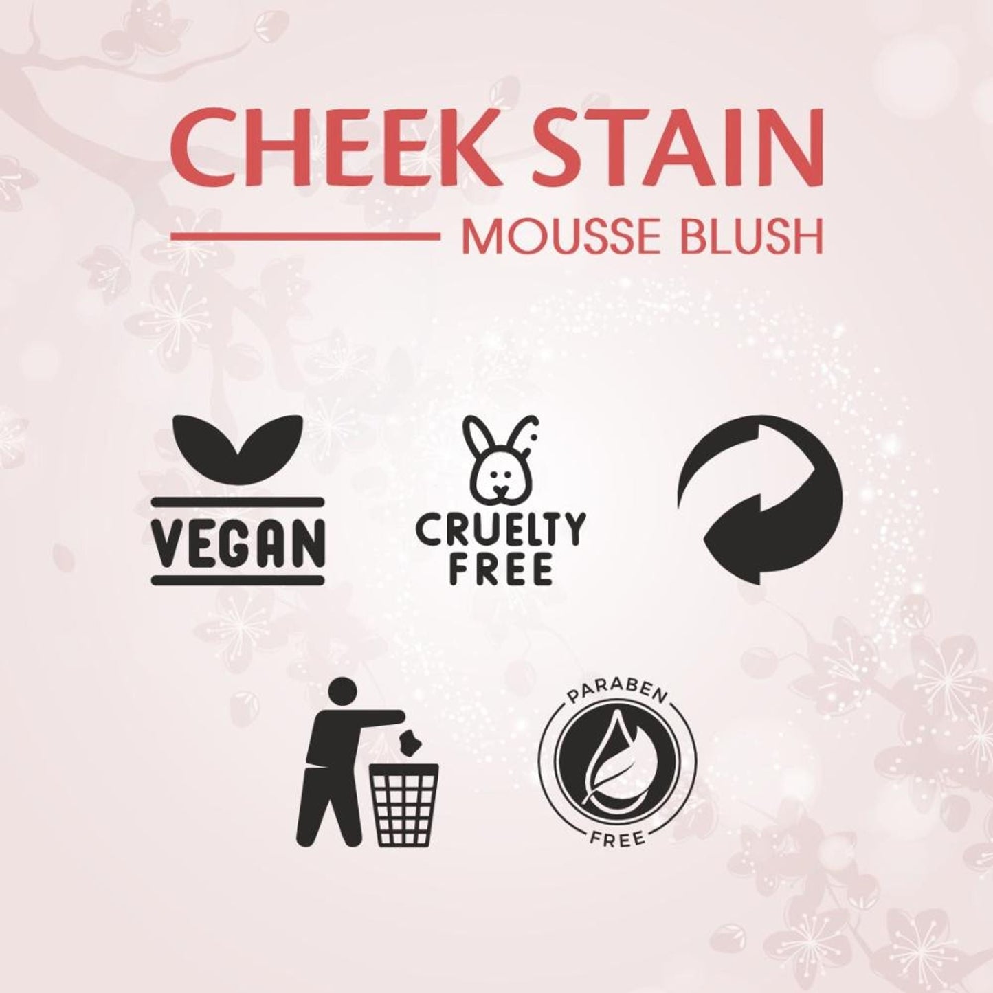Matt Look Cheek Stain Mousse Blushs - 01 Dream Boat - Swadesiicart