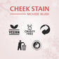 Matt Look Cheek Stain Mousse Blushs - 03 Roseate - Swadesiicart