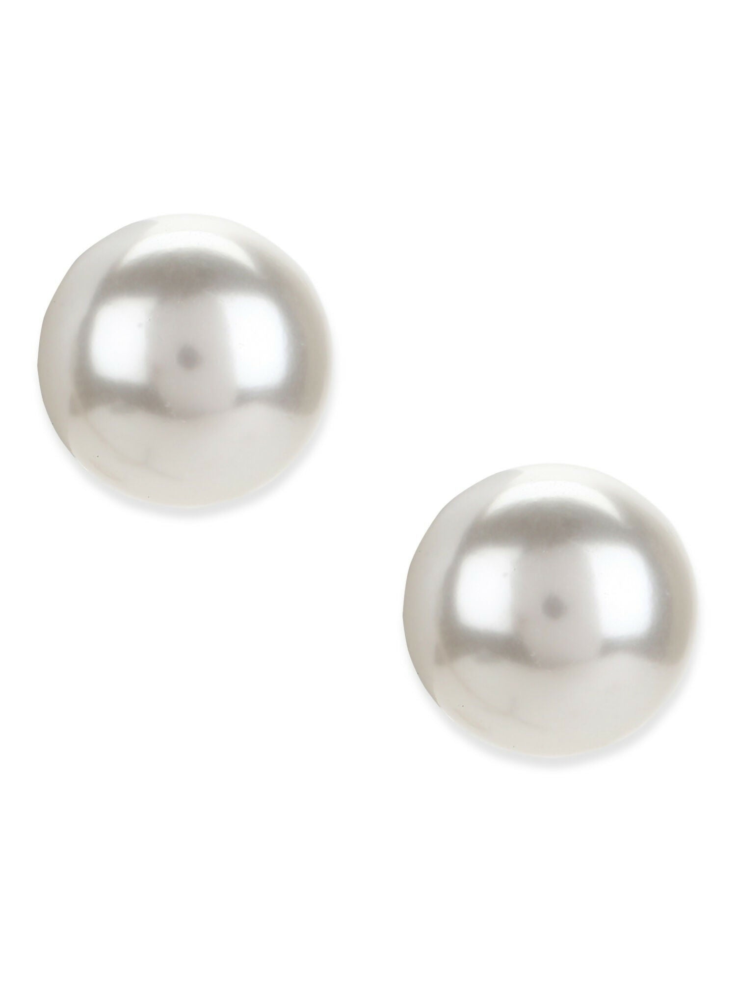Oversized pearl Studs (18 mm)- Ruby Raang | Swadesiicart