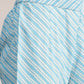 Aavyora Women's Sky Blue Floral Printed A-Line Kurta with Pintucks, Striped Pants & Dupatta Set