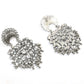 Mominos Fashion Johar Kamal Silver Color Base With Kundan Earrings - Swadesiicart