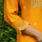 Janasya Mustard Silk Blend Embroidered Kurta,Bottom & Dupatta | Swadesiicart