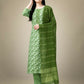 Jyoti Fashion Women's Green Rayon Embroidery & Sequence work Kurta with Trouser & Dupatta | Swadesiicart