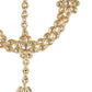 Gold-Polished White Kundan-Studded Pearl Beaded Matha Patti - Ruby Raang | Swadesiicart