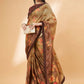 Beige Georgette Resham And Sequins Embroidery, Mukaish Studded Work Saree - Norita Hit Design - Swadesiicart