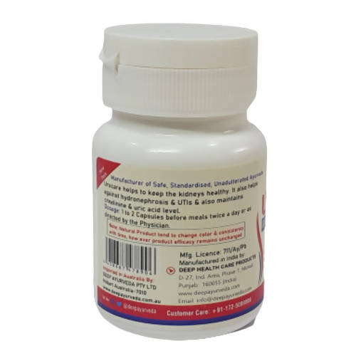 Deep Ayurveda Urocare 500mg Veg Capsules - Swadesiicart