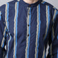 Even Apparels Navy Pure Cotton Men's Kurta With Band Collar (STR1169) | Swadesiicart