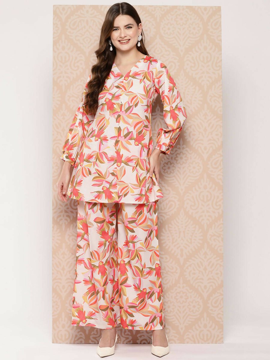 Ahalyaa Women's Traditional Wear Co-ods - Multi | Swadesiicart