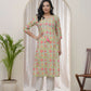 Vaasva Women Multi Cotton Printed Straight Kurti With Pant | Swadesiicart