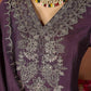 The52 Wine Women's Gorgeous Vichitra Fabric Embroidered Work Straight Kurta Pant and Dupatta Set - Swadesiicart