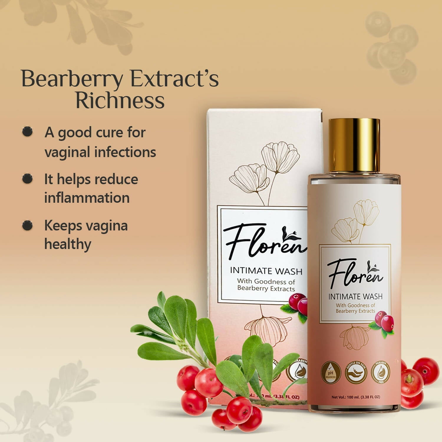 Floren Intimate Hygiene Wash - Swadesiicart