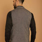 Even Apparels Pure Wool Nehru Jacket - Grey | Swadesiicart