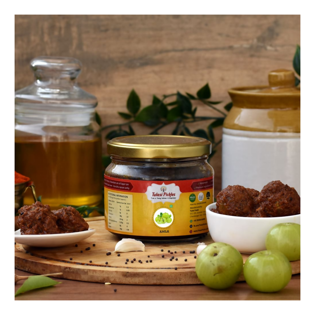 Tulasi Pickles Amla Pickle (Usirikaya) - Swadesiicart
