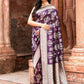 Joban Fashion Purple Pure Katan Pure Handloom Banarasi Silk Saree | Swadesiicart