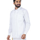 Ramraj Cotton Mens Full Sleeve Formal 100 % Cotton White Shirt | Swadesiicart