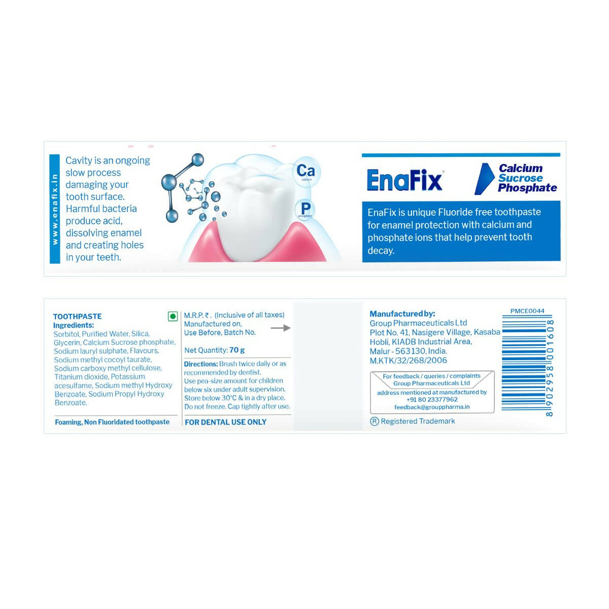 Enafix Anti Cavity Toothpaste - Swadesiicart