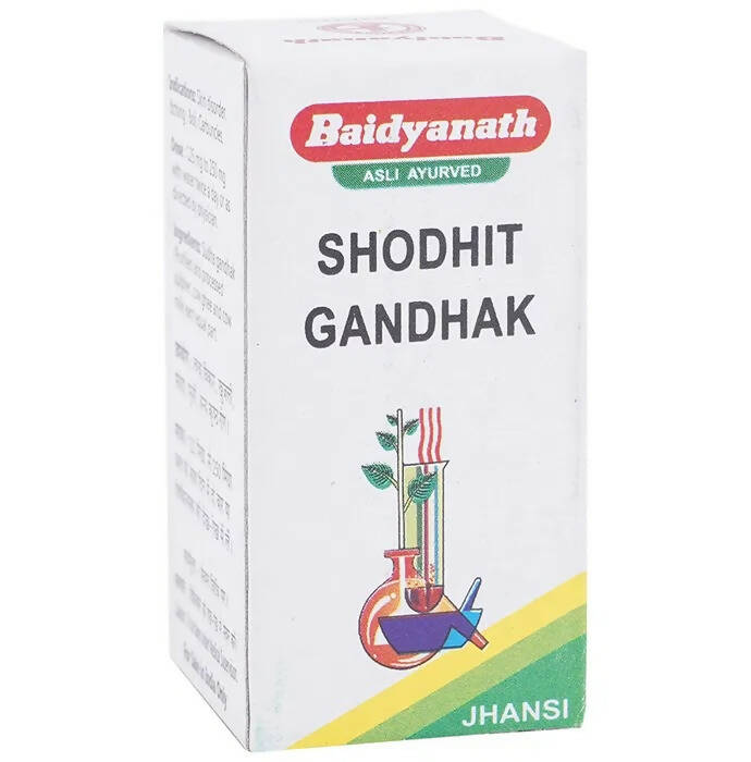 Baidyanath Jhansi Shodhit Gandhak Powder - Ayurvedant Pvt. Ltd.