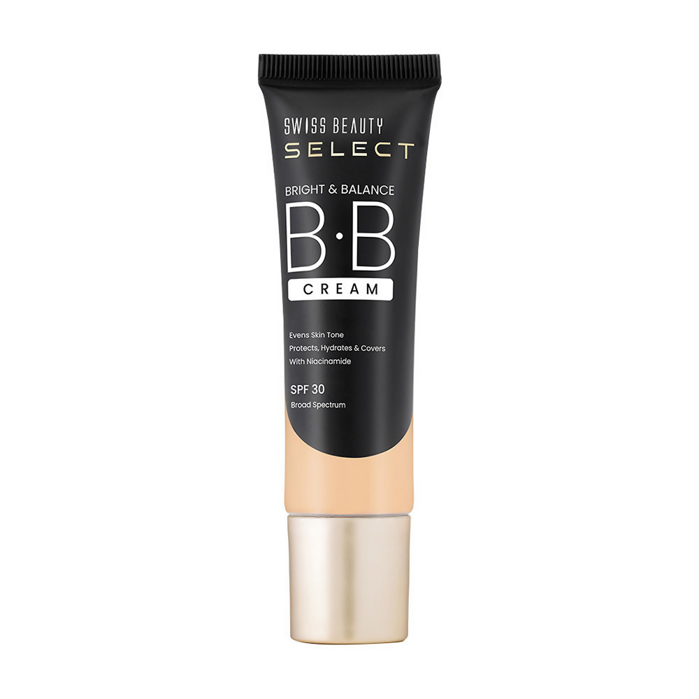 Swiss Beauty Select Bright & Balance BB Cream With Niacinamide - 5 Radiant Honey | Swadesiicart