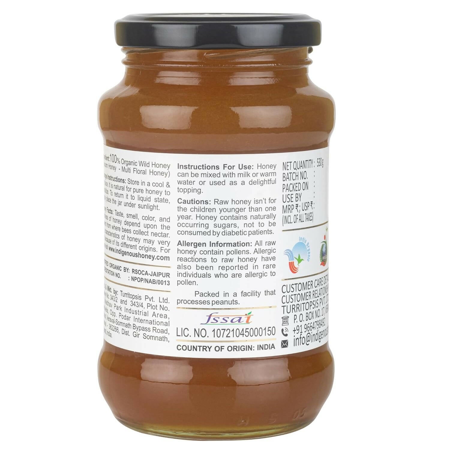 Indigenous Honey Raw Organic Honey Unprocessed Unfiltered Unpasteurized Pure Natural Original Honey - Swadesiicart