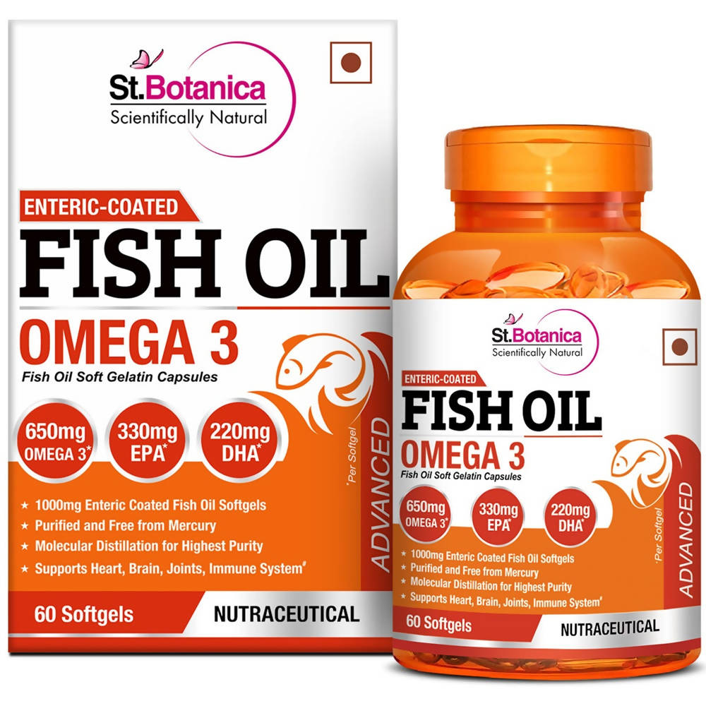 St.Botanica Fish Oil Omega 3 Capsules | Swadesiicart