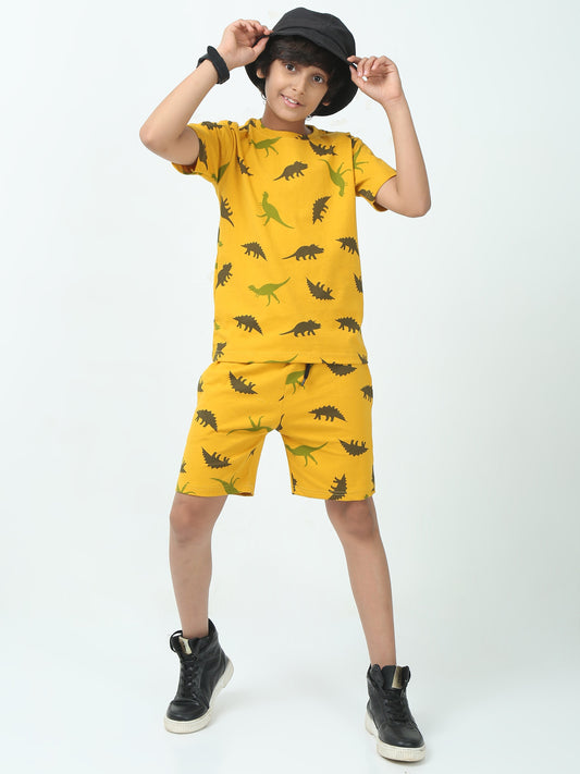 Chilins Kids Boys Girls Cotton Co-ord set Printed - Swadesiicart