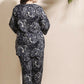 Breathables Floral Cotton Co-Ord Set – Black