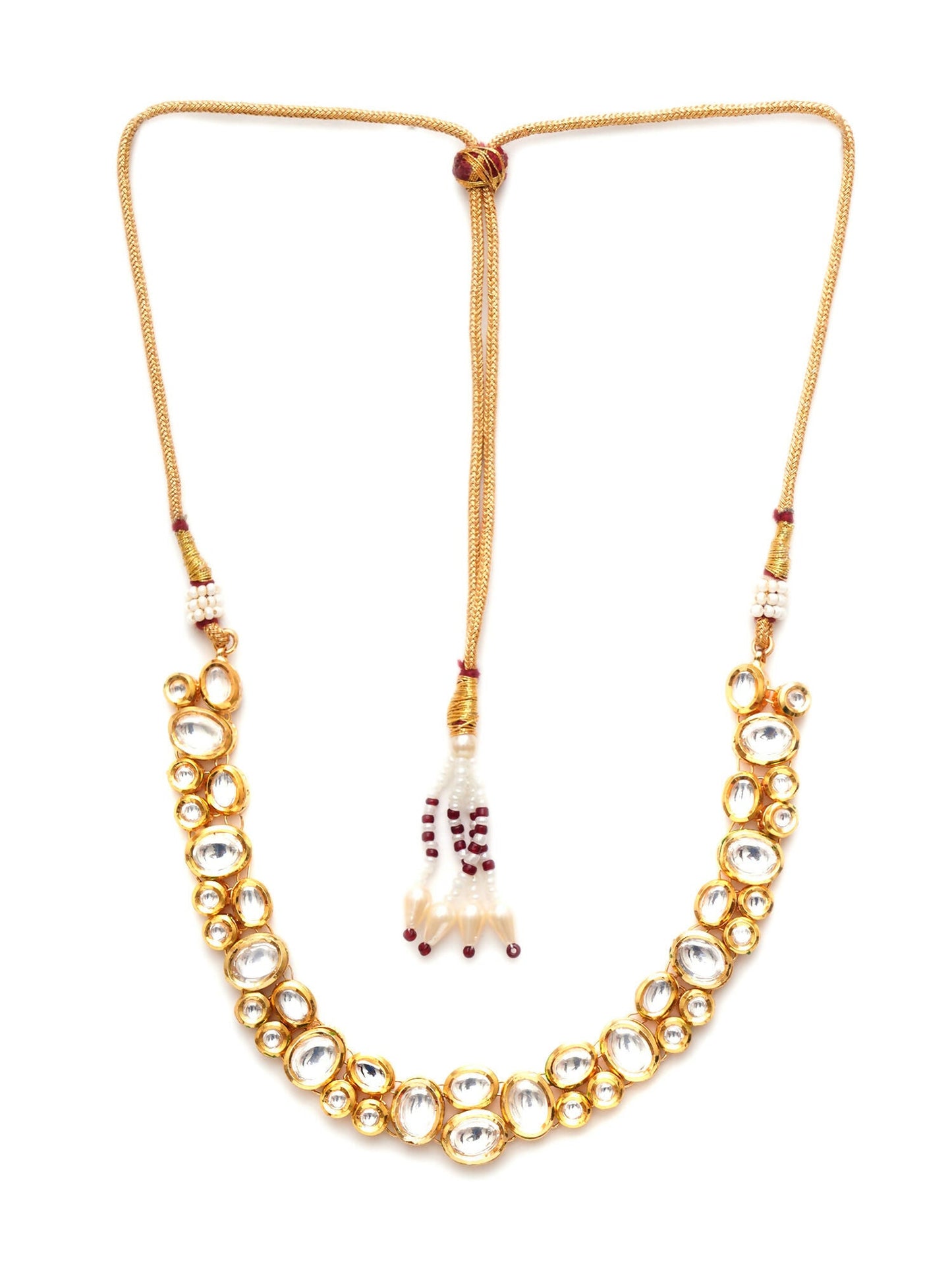 Kundan Neckpiece (Gold) - Ruby Raang | Swadesiicart