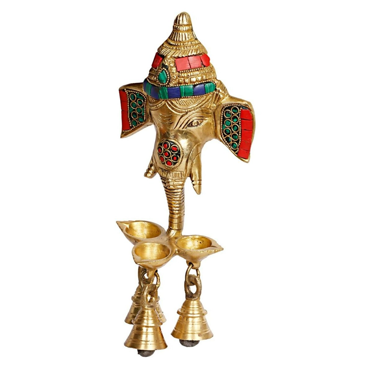 Artvarko Brass Ganesha Wall Hanging - Swadesiicart