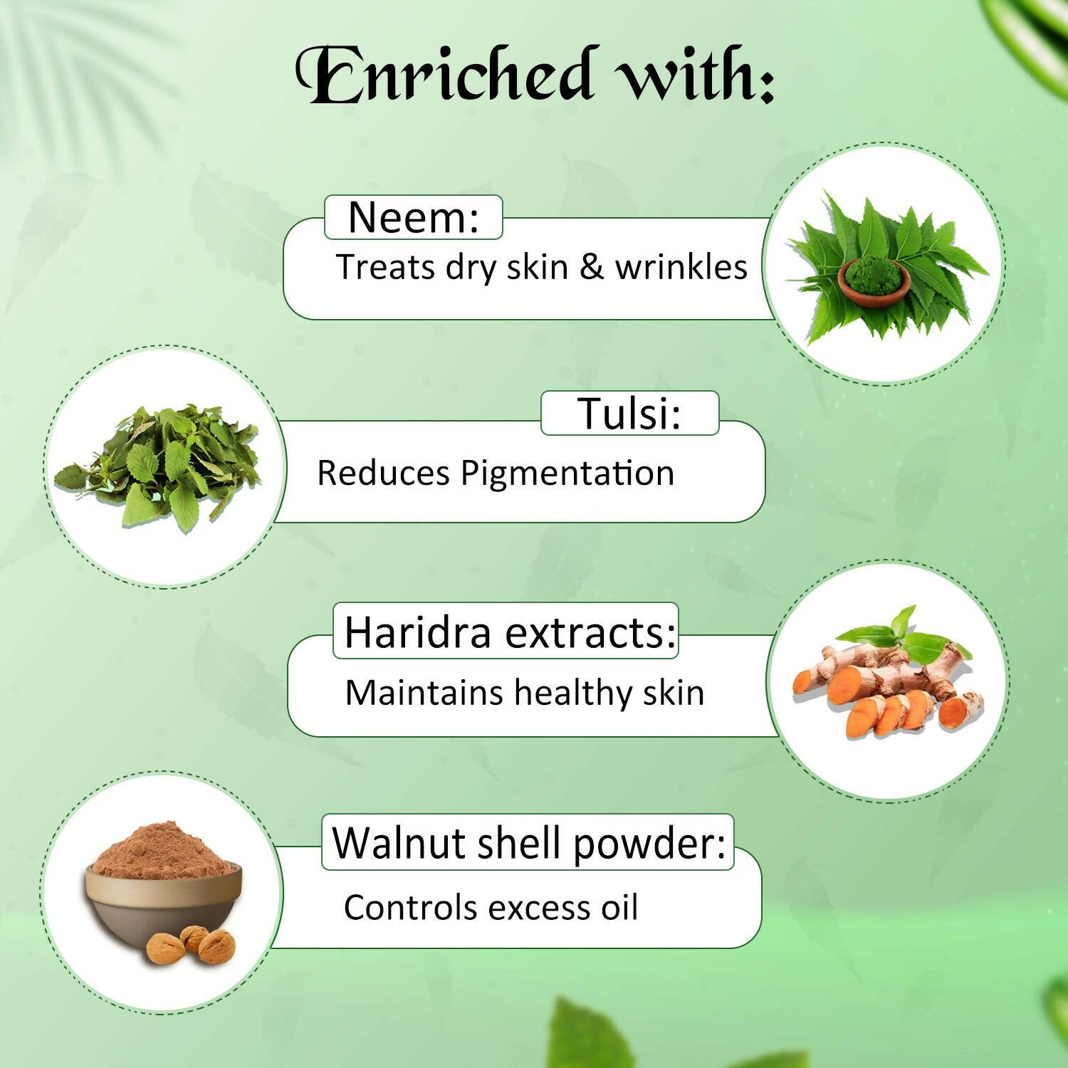 NutriGlow Neem & Tulsi Face Scrub - Swadesiicart