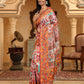 Shree Shyam Fashion Linen Cotton(Woven Work) Multicolour Saree