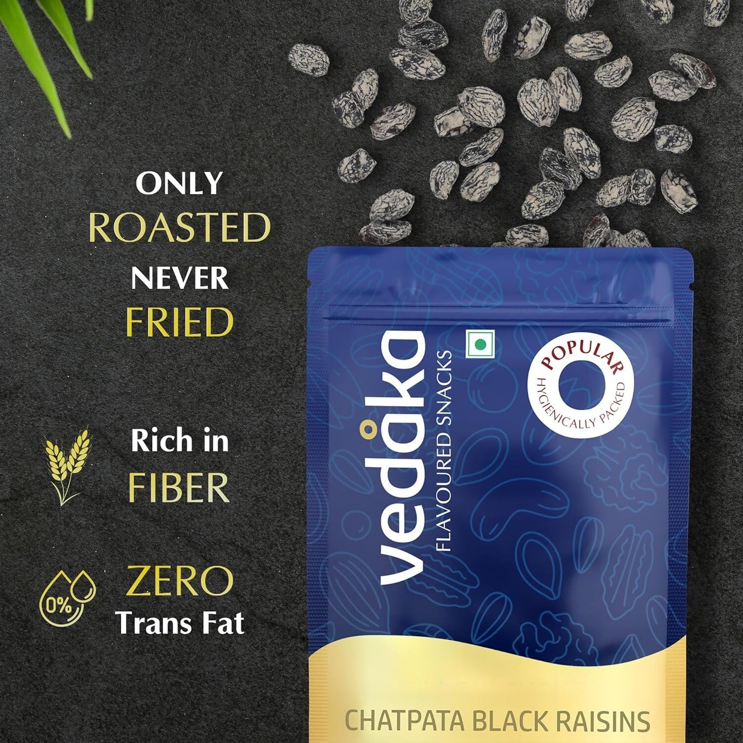 Vedaka Chatpata Black Raisin | Swadesiicart