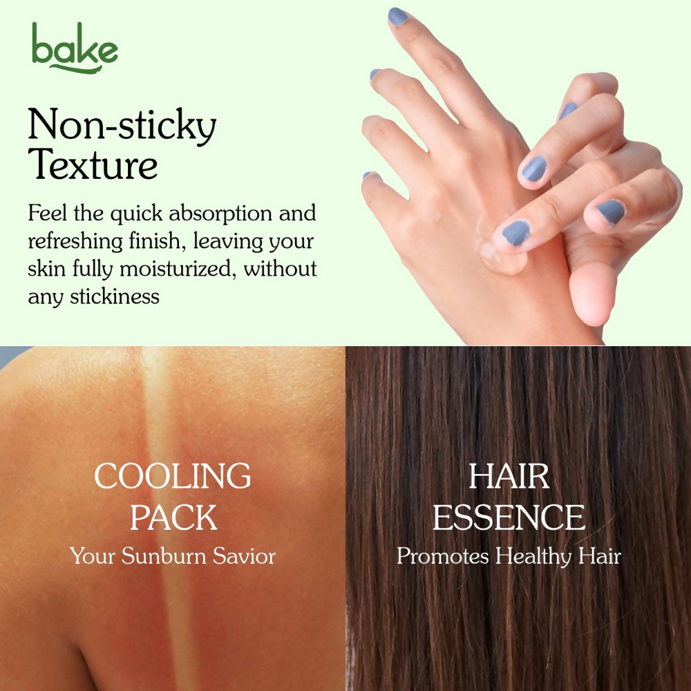 Bake 99% Pure Multi-Use Aloe Vera Gel for Face, Body & Hair | Swadesiicart