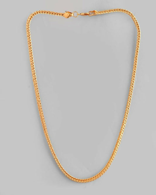 VOJ Gold-Polished Thick Snake Chain | Swadesiicart