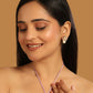 Nuyug 22K Gold-Plated Pearl Drop Zircon Floral Shaped Mini Stud Earrings | Swadesiicart