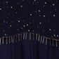 Ahalyaa Blue Crepe, Georgette A-Line Girl's Kurta | Swadesiicart
