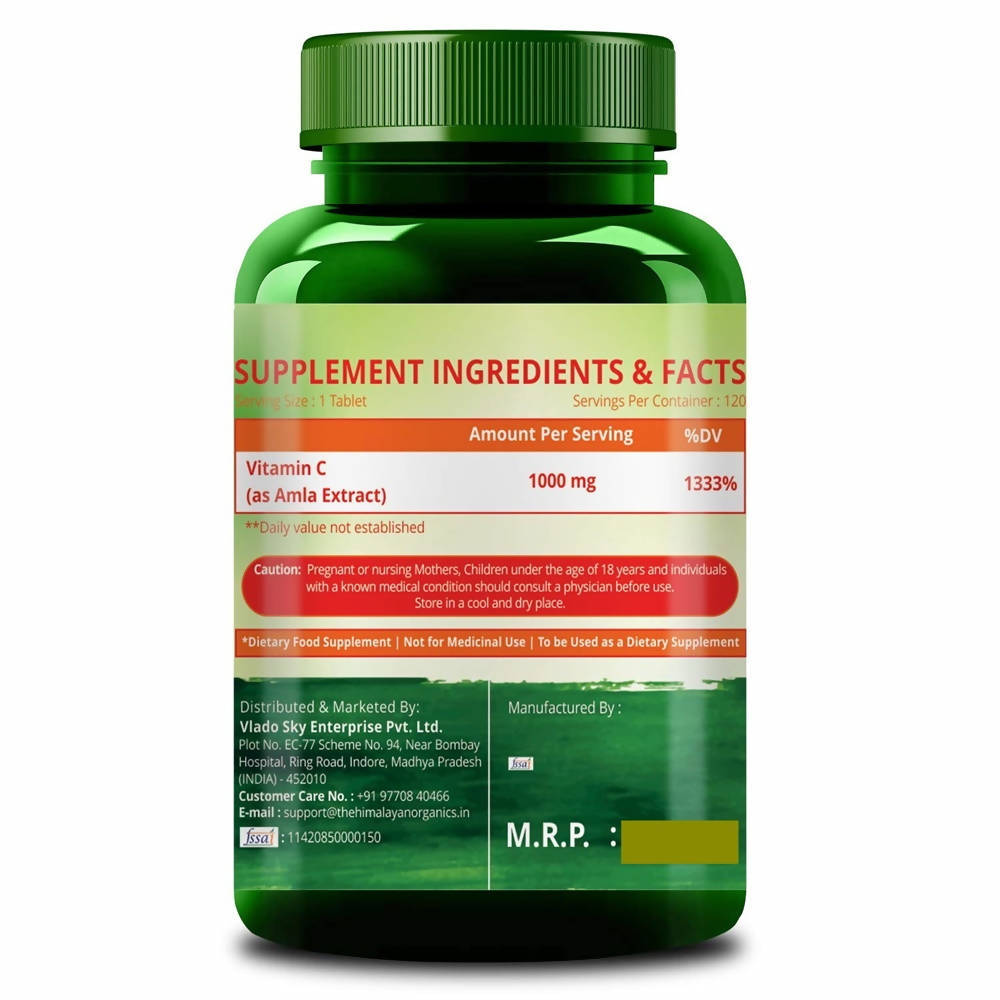 Himalayan Organics Vitamin C 1000 mg Tablets | Swadesiicart