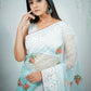 Vamsee Sambhuti Sea Green Organza Saree - Swadesiicart