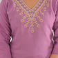 Ethnic Festive Wear Viscose Chanderi Pink Stitched Suit With Dupatta - Tanisha | Swadesiicart