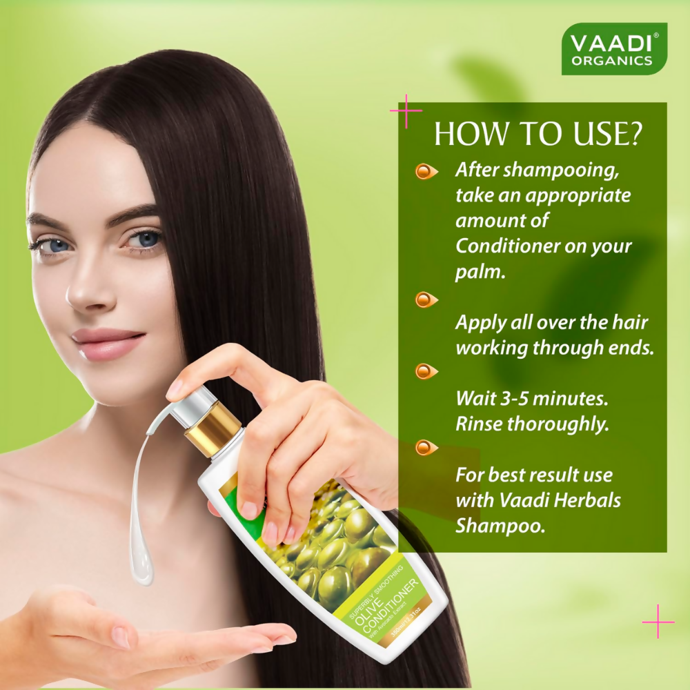 Vaadi Herbals Amla Shikakai Hair Fall and Damage Control Shampoo & Olive Conditioner - Swadesiicart