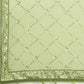 House of Panchhi Pista Green Pure Georgette Embroidered Lehenga & Blouse, Dupatta | Swadesiicart
