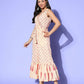 Ahalyaa Women's Traditional wear Jumpsuit - Beige | Swadesiicart