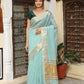 Shree Shyam Fashion Sky Blue Cotton Saree
